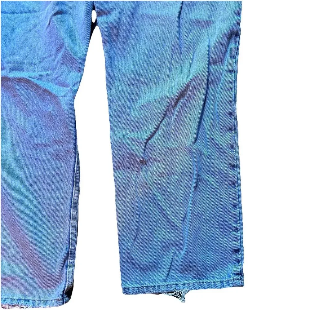 LL Bean Double L Hidden Comfort Waist Natural Fit Denim Blue Jeans Men's 42x32